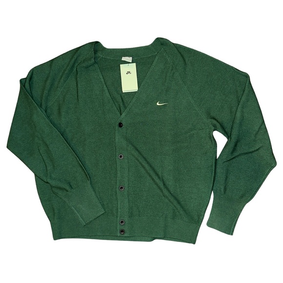 Nike SB Wool Cardigan in George Green DQ6306-341 - Picture 14 of 16
